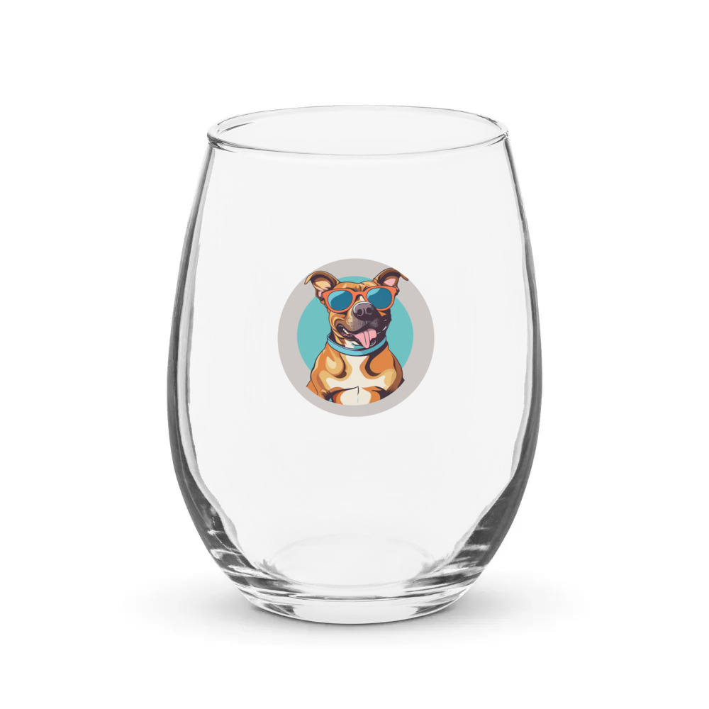 PugMug Custom Tony Hawk Stemless Wine Glass