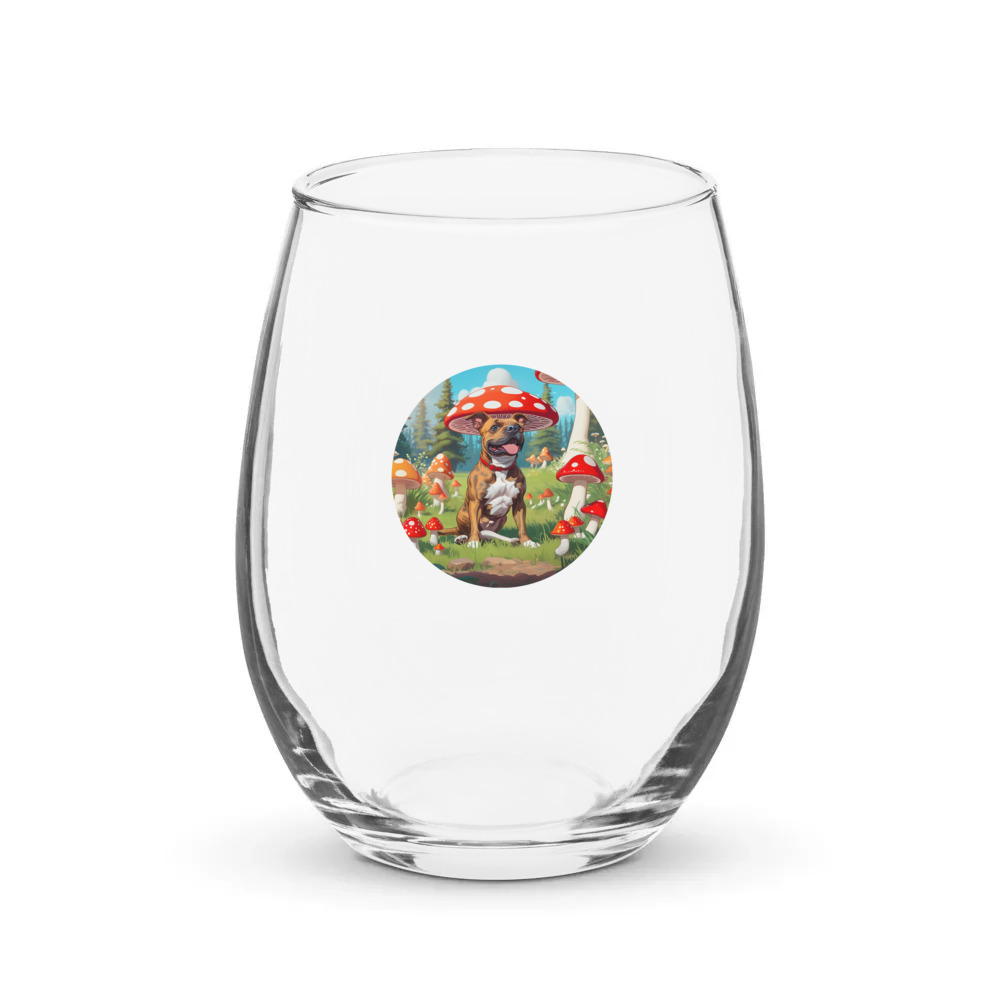 PugMug Custom Tony Hawk Stemless Wine Glass