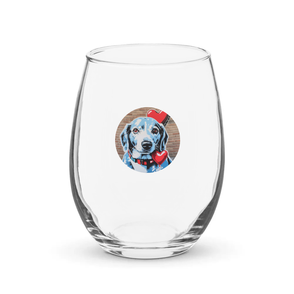 PugMug Custom Munchkin Stemless Wine Glass