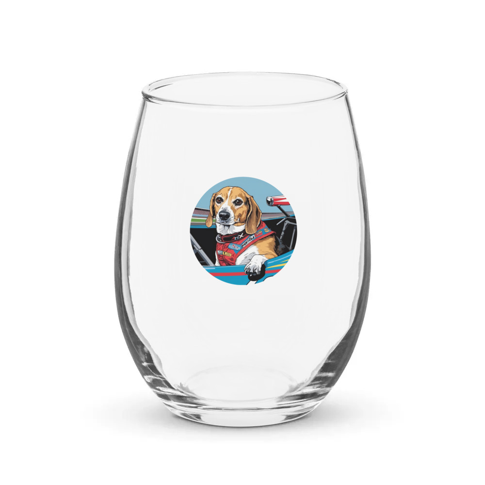 PugMug Custom Munchkin Stemless Wine Glass