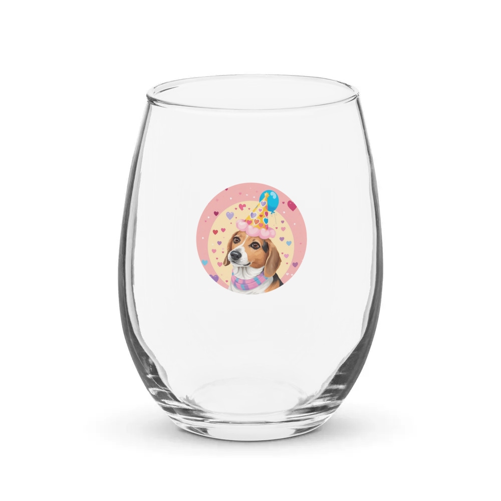 PugMug Custom Munchkin Stemless Wine Glass
