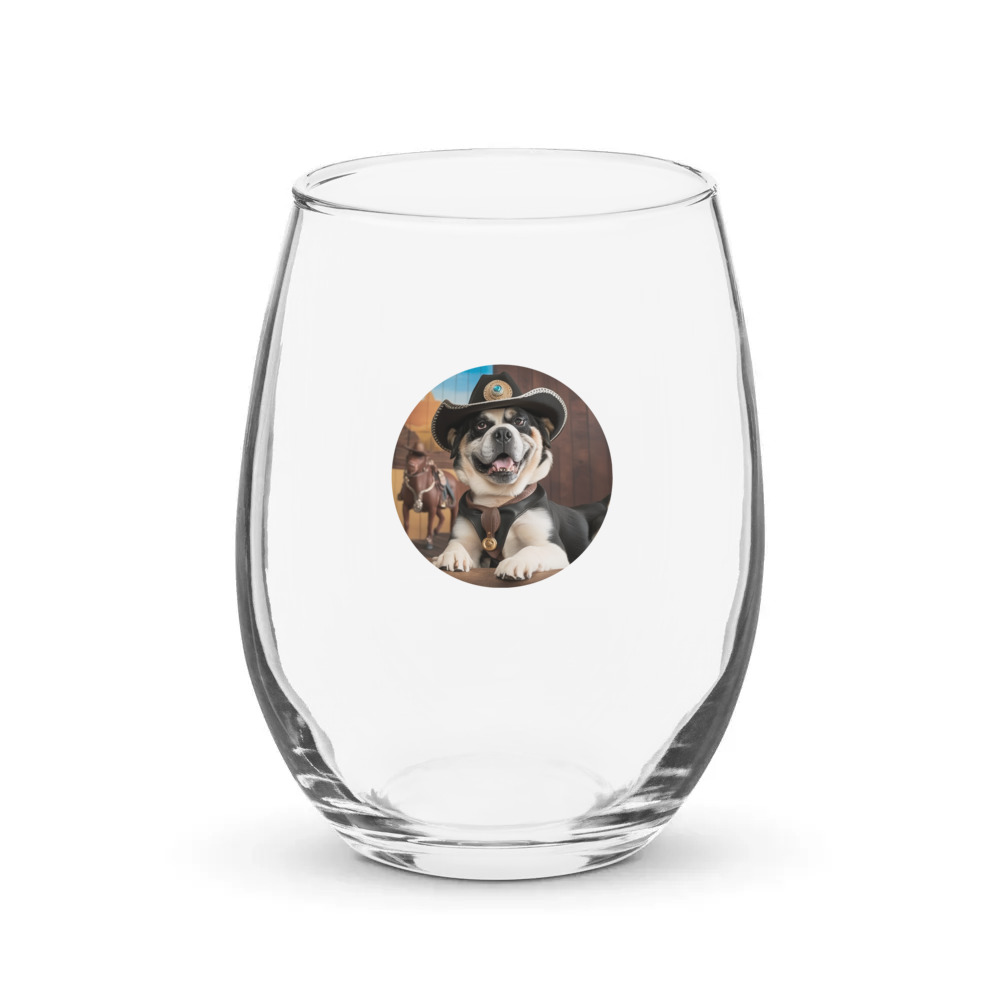PugMug Custom McHenry Stemless Wine Glass