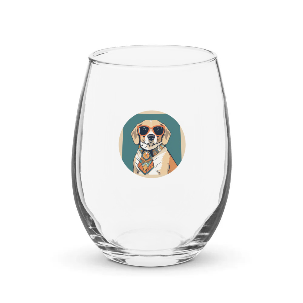 PugMug Custom Munchkin Stemless Wine Glass