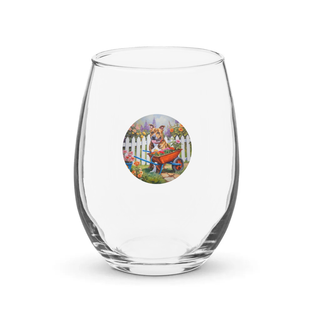 PugMug Custom Tony Hawk Stemless Wine Glass