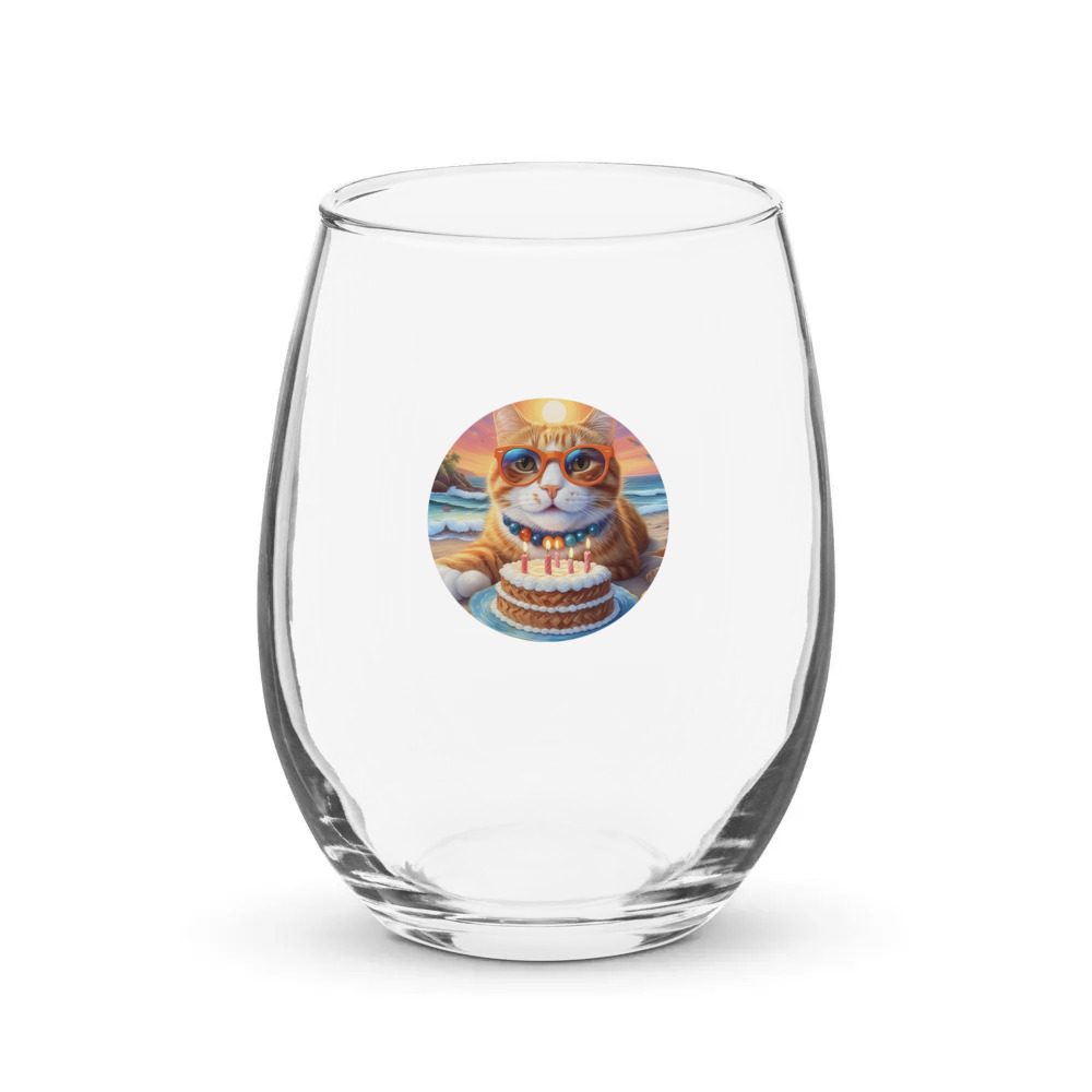 PugMug Custom Jack Jack Stemless Wine Glass
