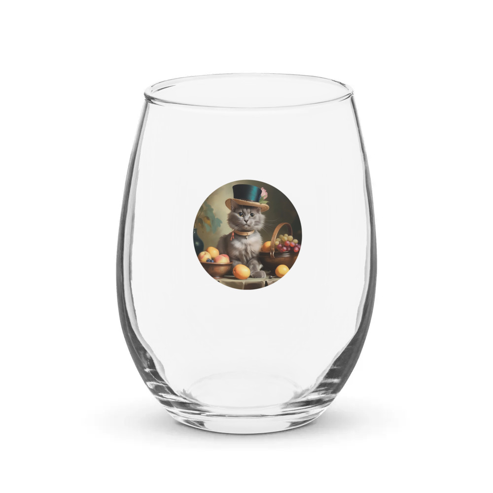 PugMug Custom Thumper Stemless Wine Glass