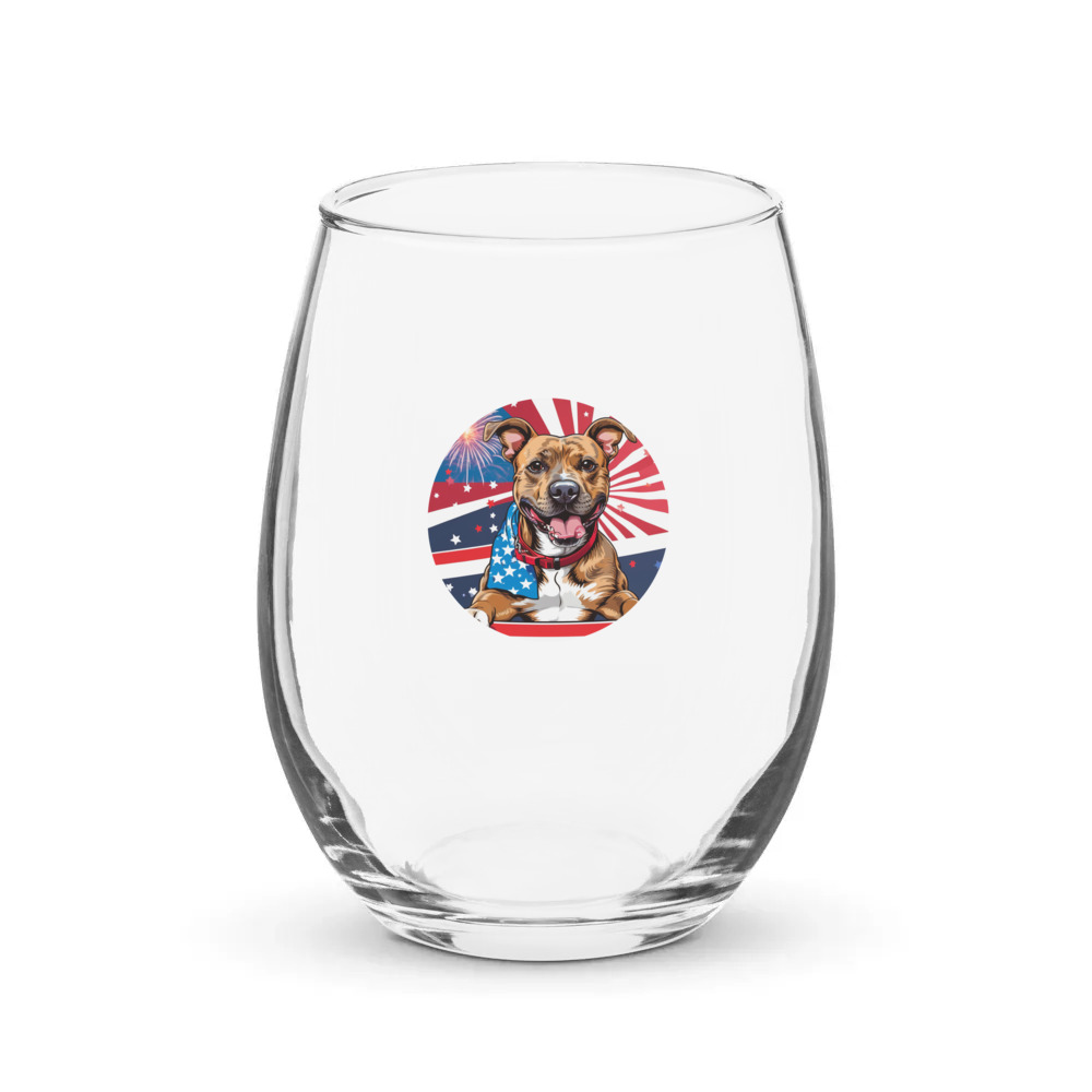 PugMug Custom Tony Hawk Stemless Wine Glass