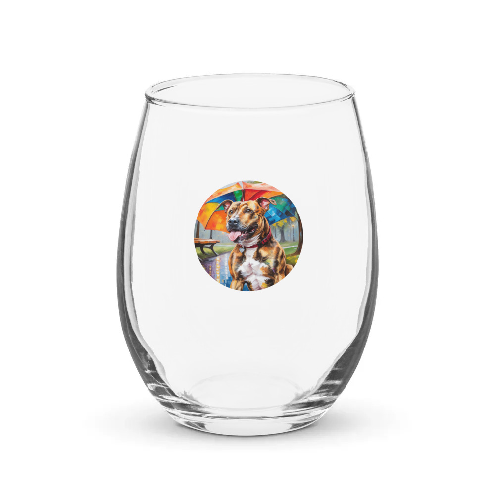 PugMug Custom Tony Hawk Stemless Wine Glass