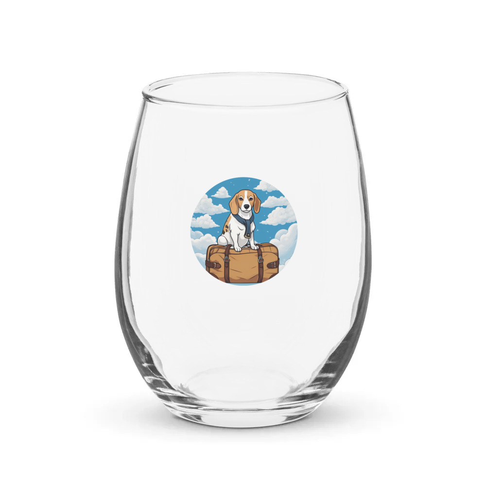 PugMug Custom Munchkin Stemless Wine Glass