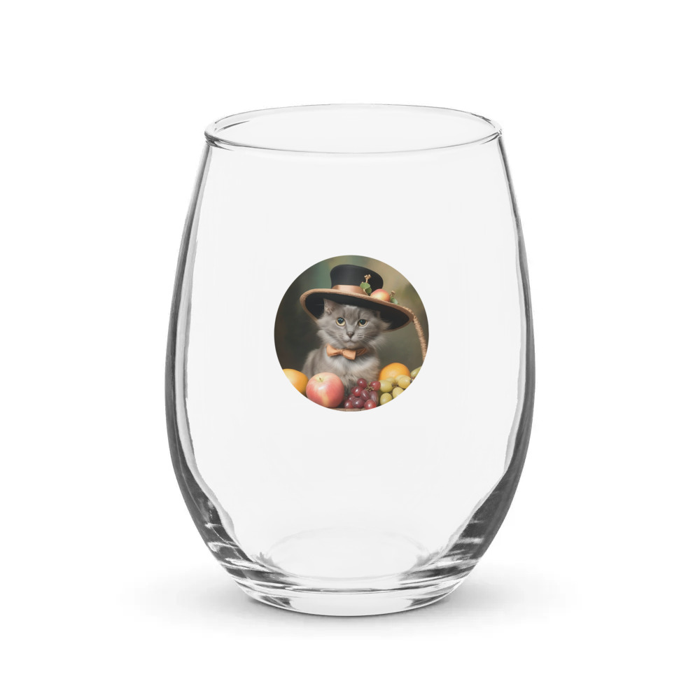 PugMug Custom Thumper Stemless Wine Glass