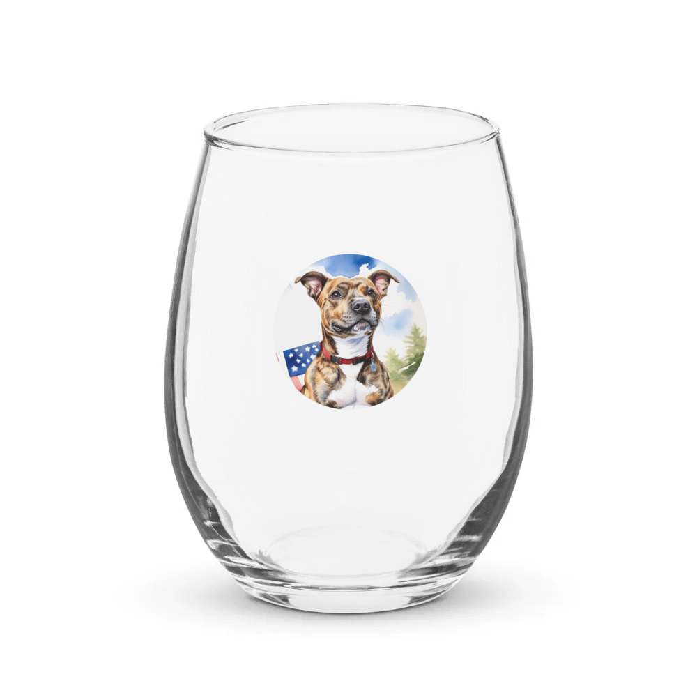 PugMug Custom Tony Hawk Stemless Wine Glass