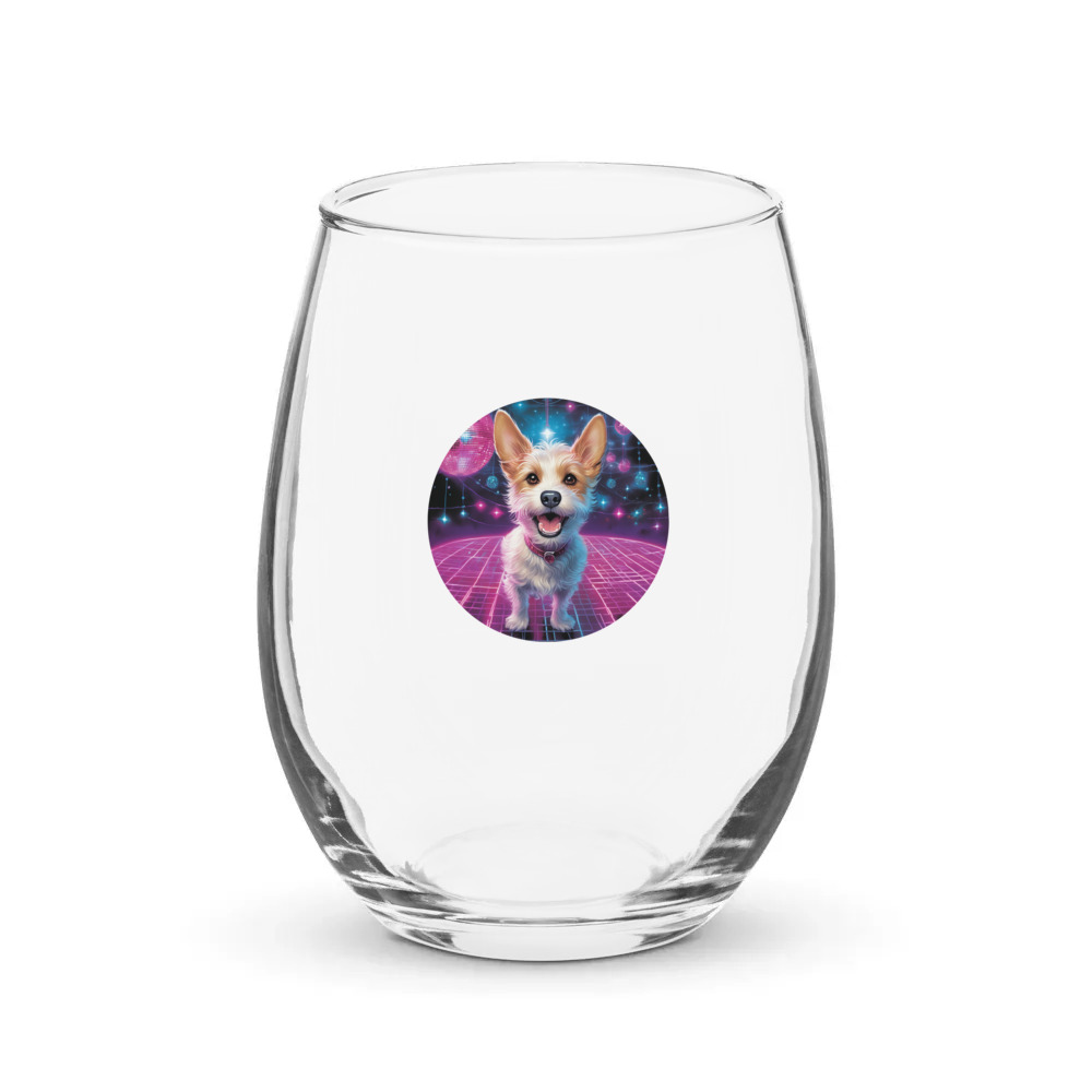 PugMug Custom Luna Stemless Wine Glass