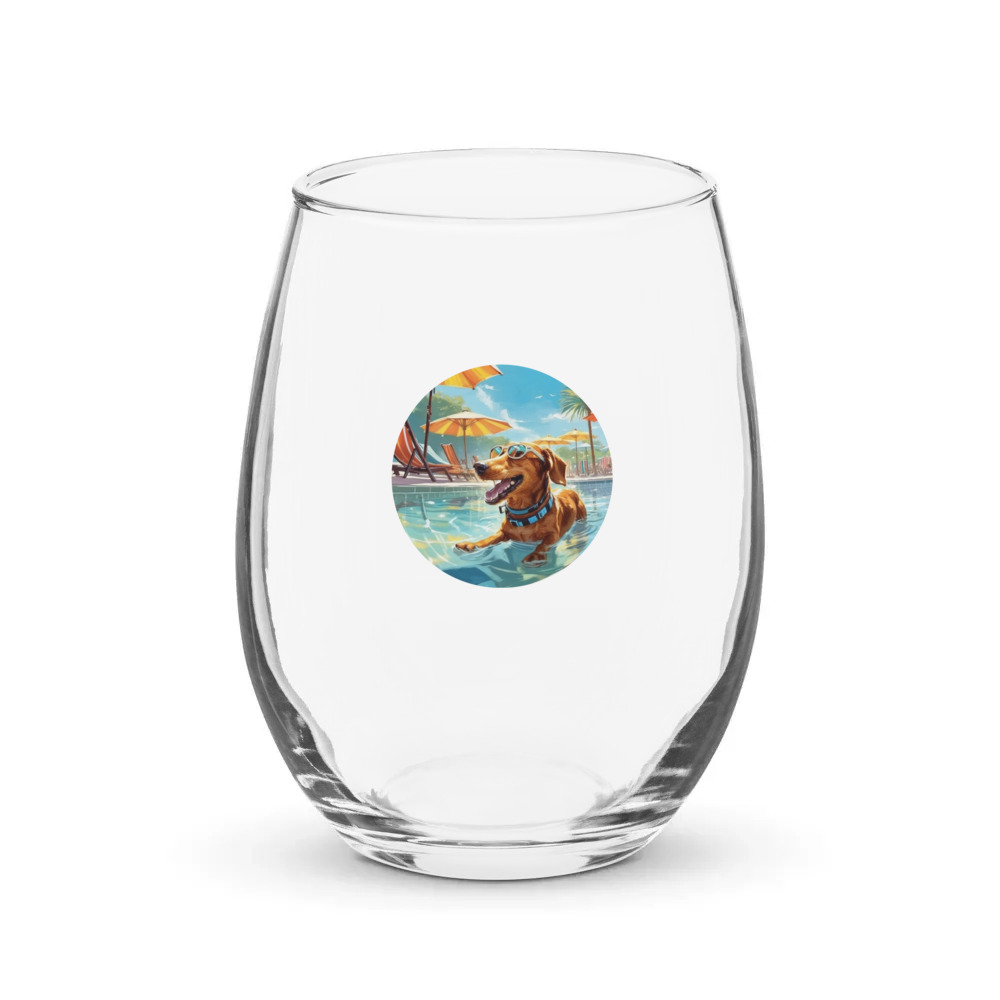 PugMug Custom Rex Stemless Wine Glass