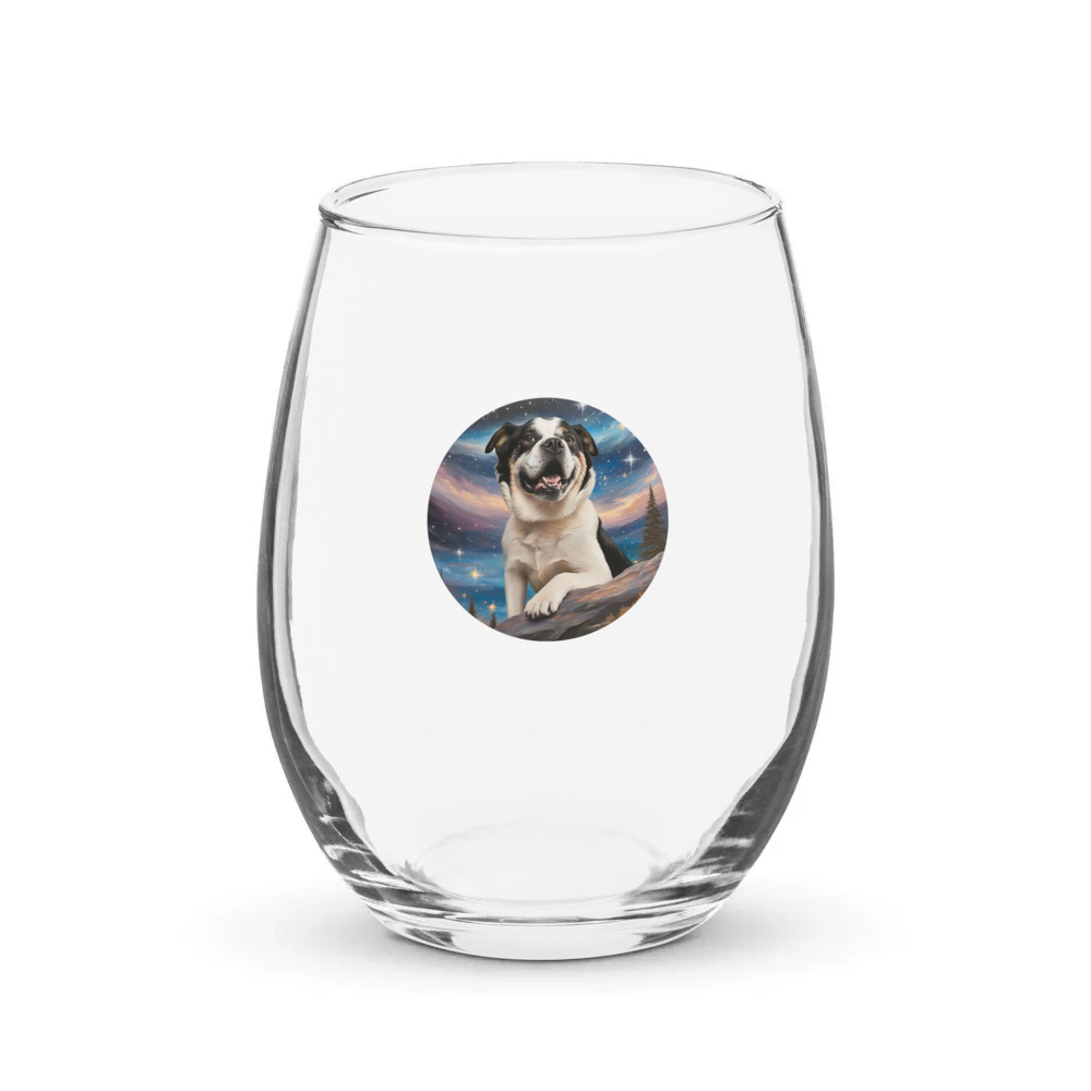 PugMug Custom McHenry Stemless Wine Glass