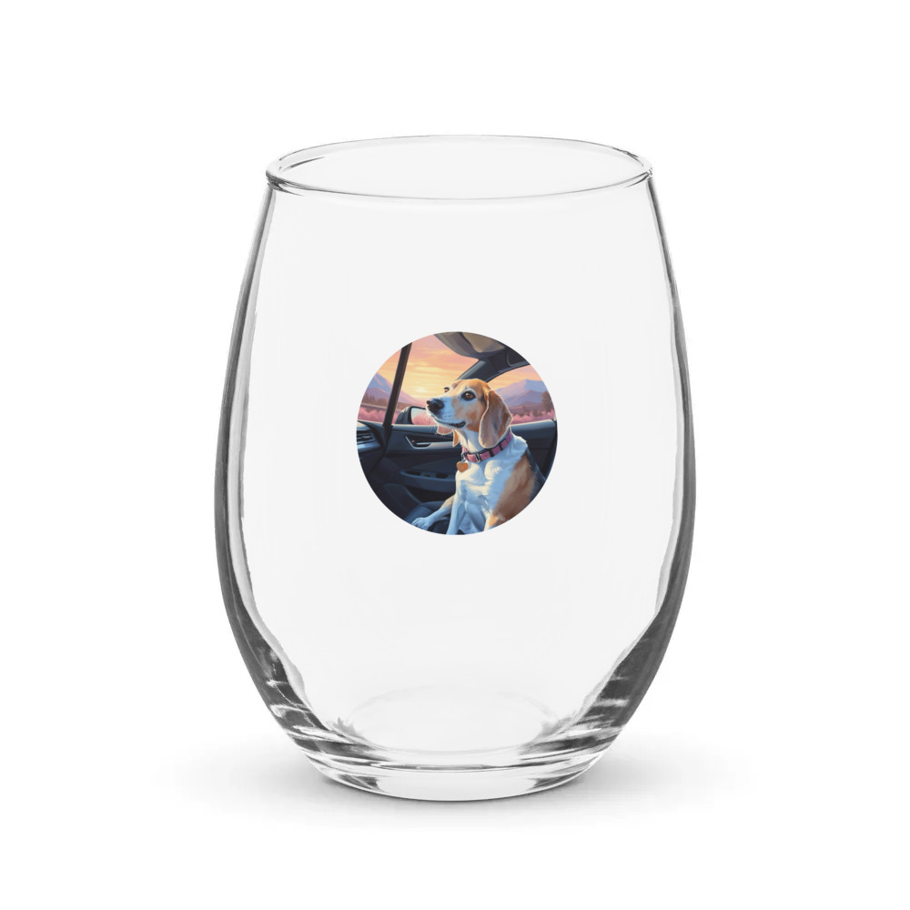 PugMug Custom Munchkin Stemless Wine Glass