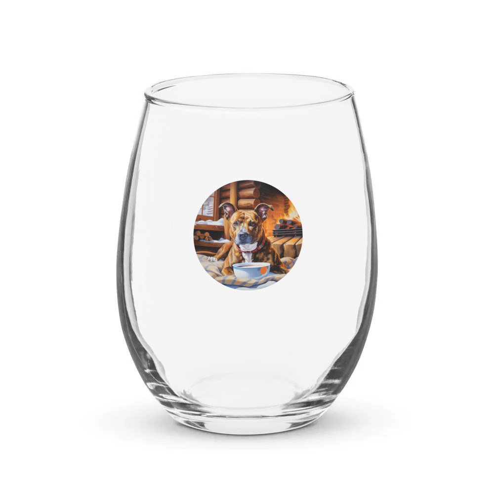 PugMug Custom Tony Hawk Stemless Wine Glass
