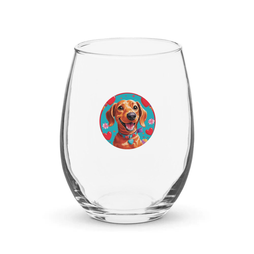 PugMug Custom Rex Stemless Wine Glass