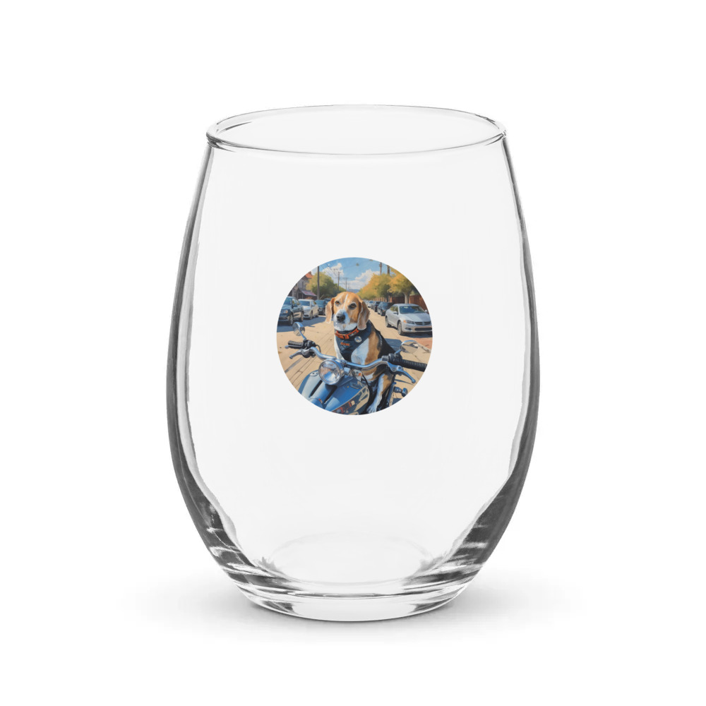 PugMug Custom Munchkin Stemless Wine Glass