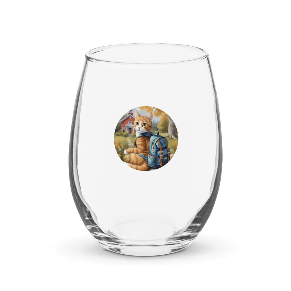 PugMug Custom Jack Jack Stemless Wine Glass