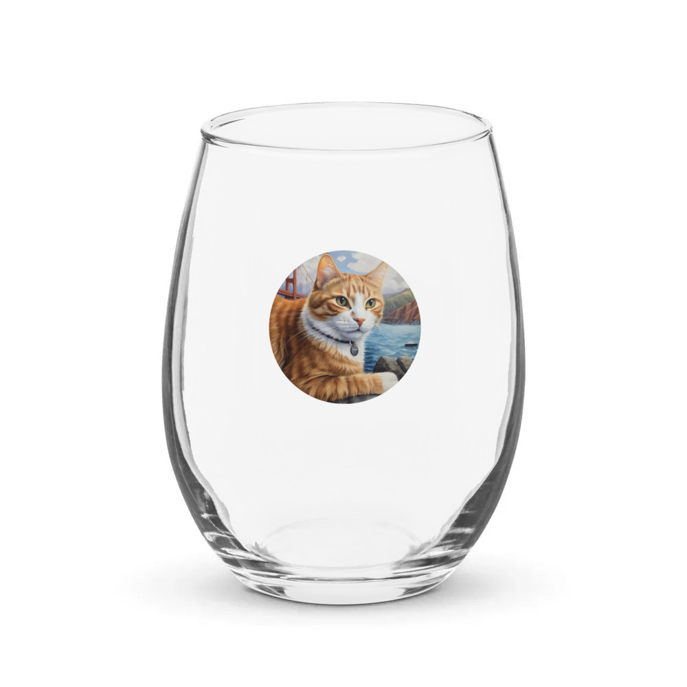 PugMug Custom Jack Jack Stemless Wine Glass