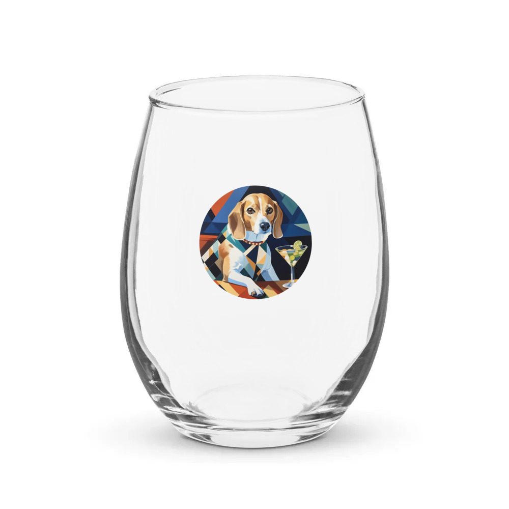 PugMug Custom Munchkin Stemless Wine Glass