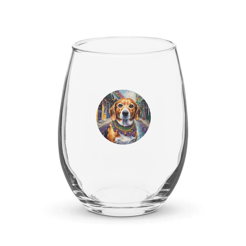 PugMug Custom Munchkin Stemless Wine Glass
