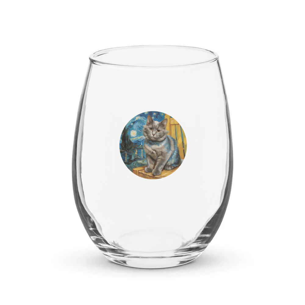 PugMug Custom Thumper Stemless Wine Glass