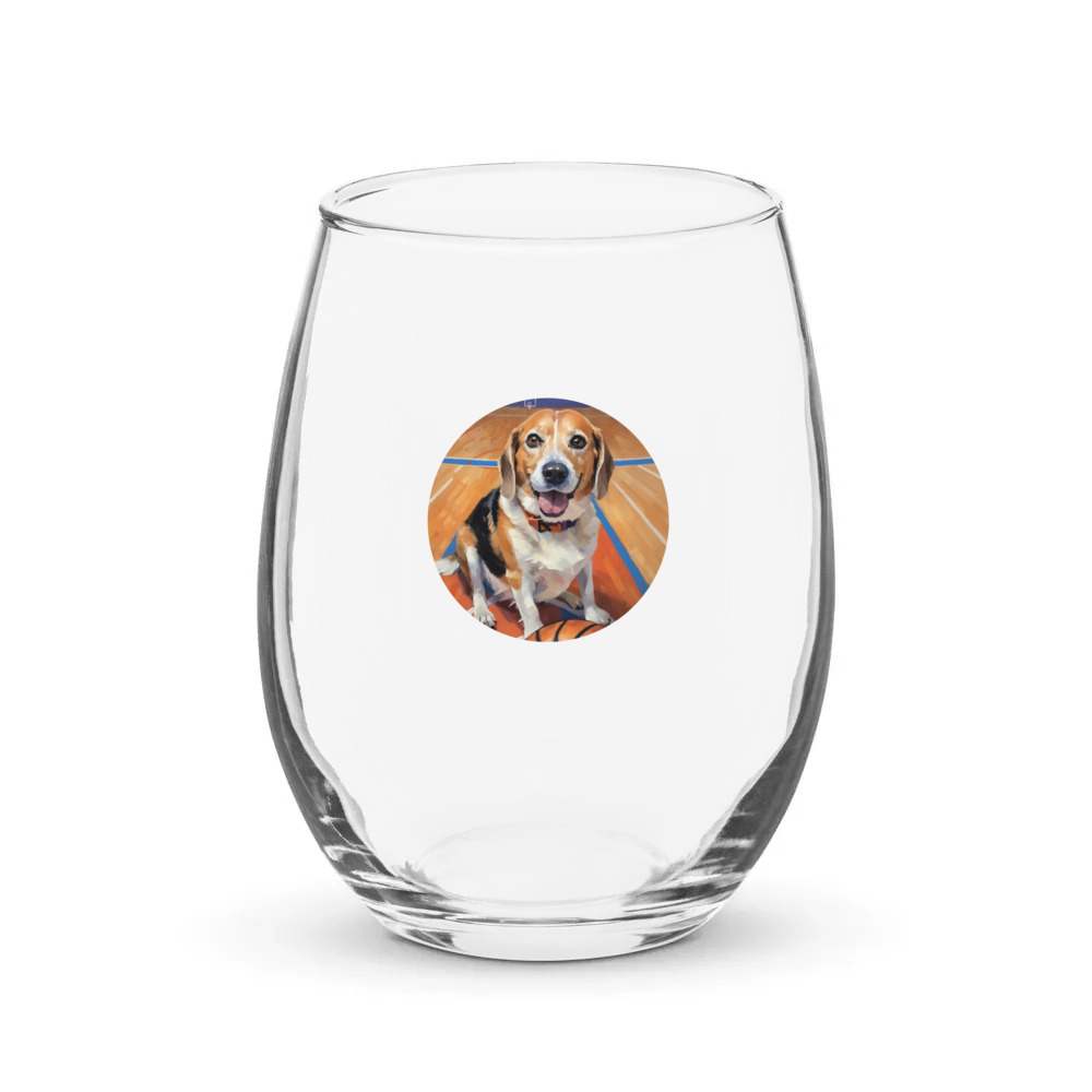 PugMug Custom Munchkin Stemless Wine Glass