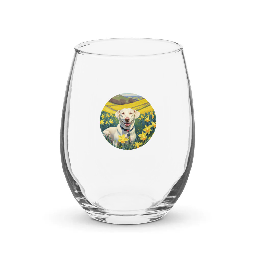 PugMug Custom Penny Stemless Wine Glass