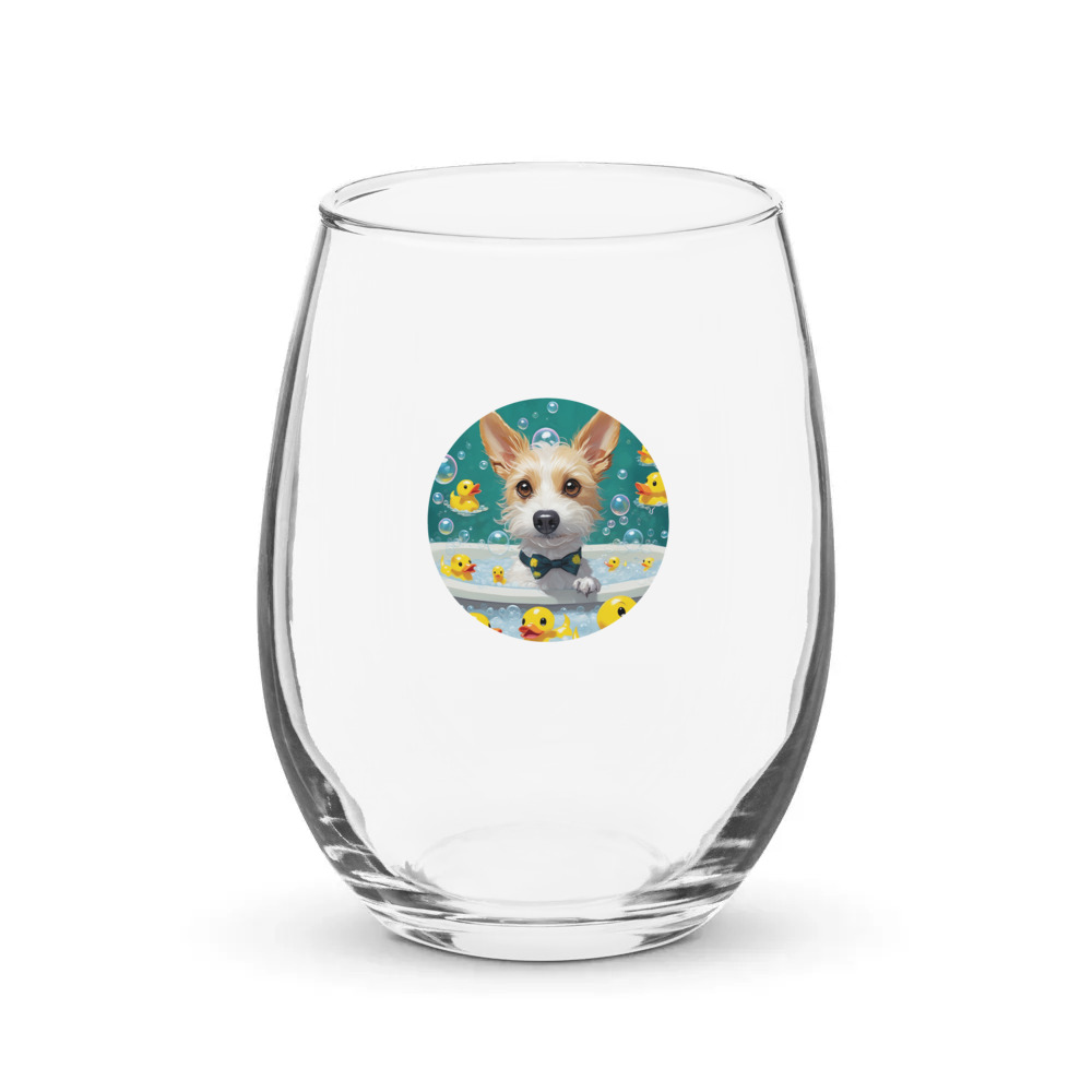 PugMug Custom Luna Stemless Wine Glass