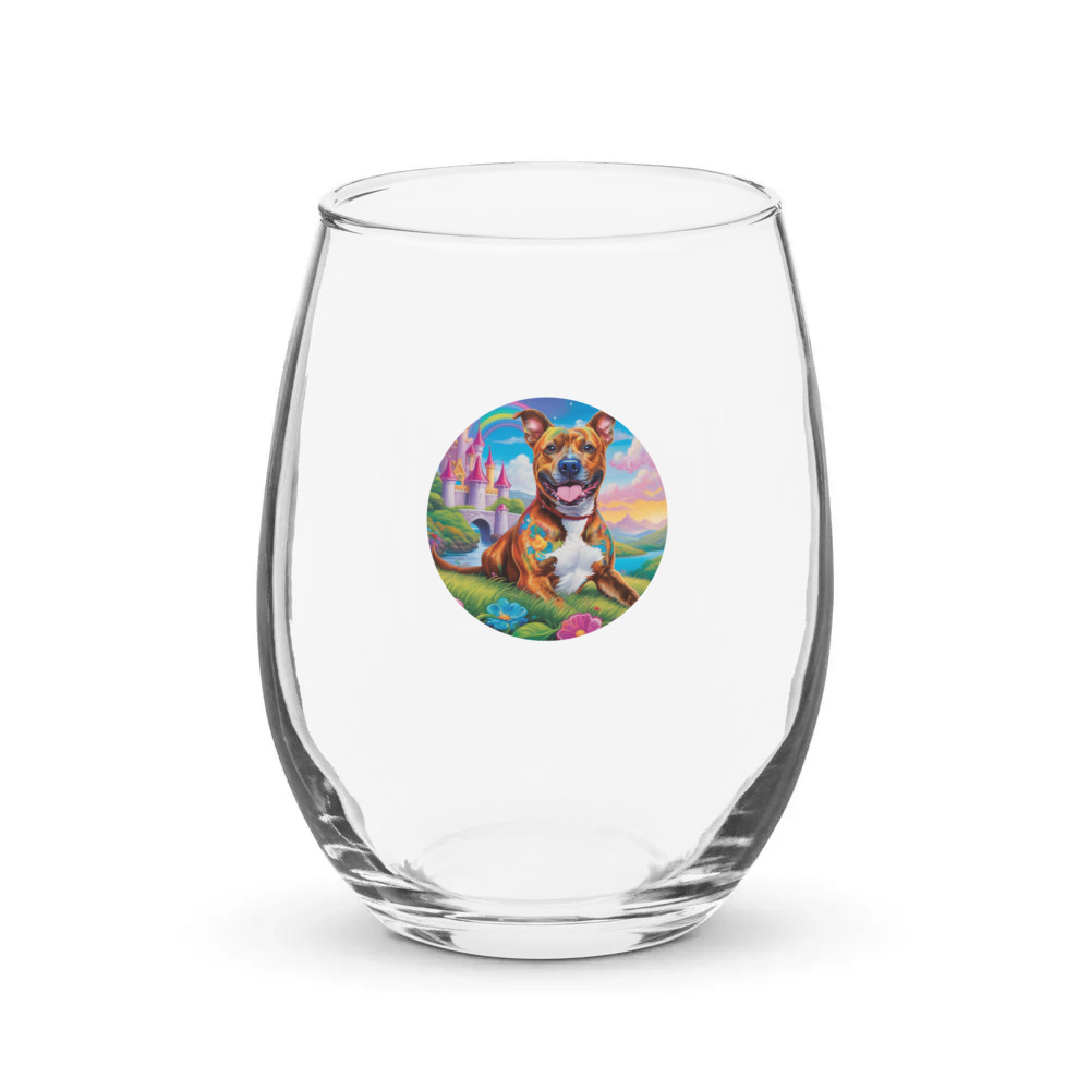 PugMug Custom Tony Hawk Stemless Wine Glass
