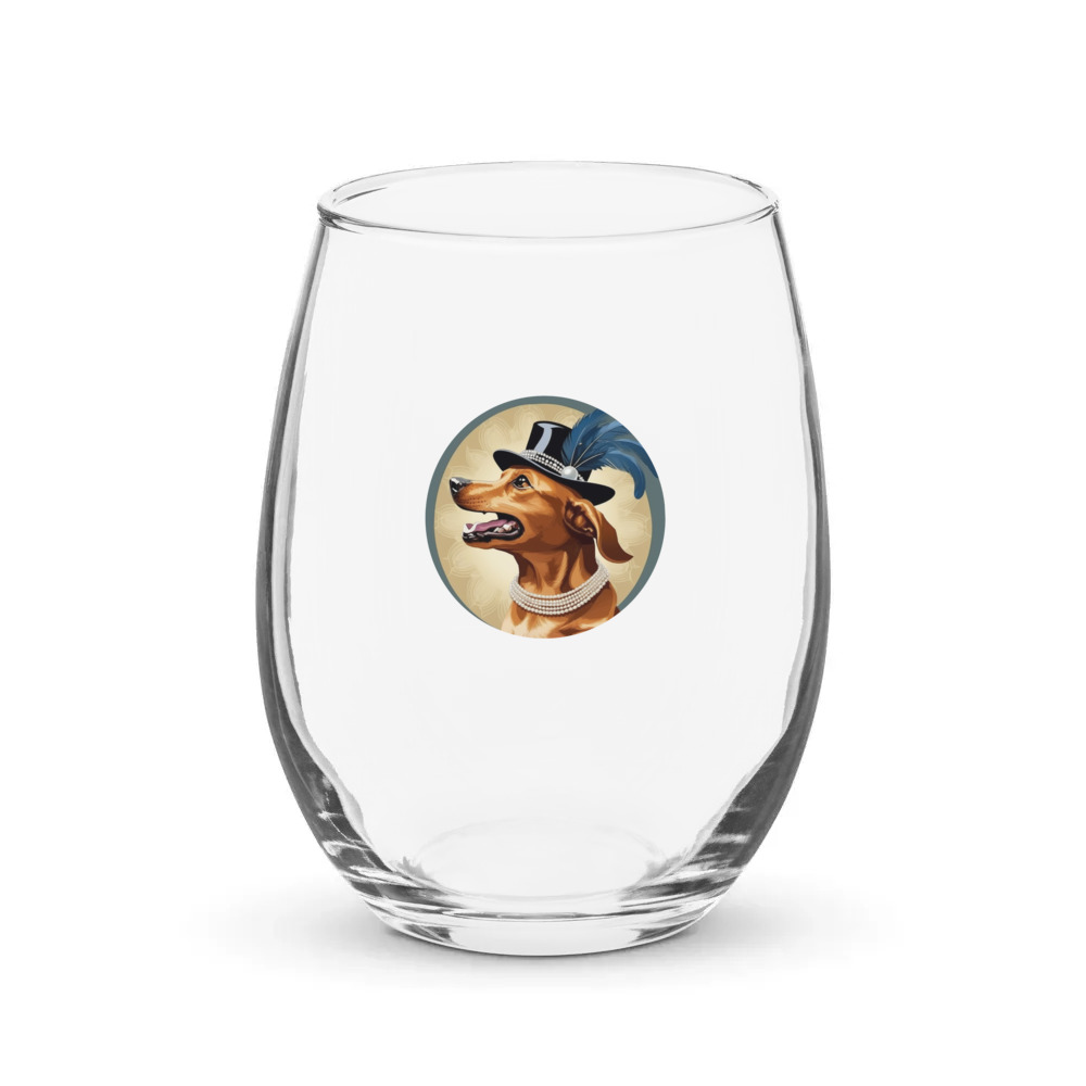 PugMug Custom Rex Stemless Wine Glass