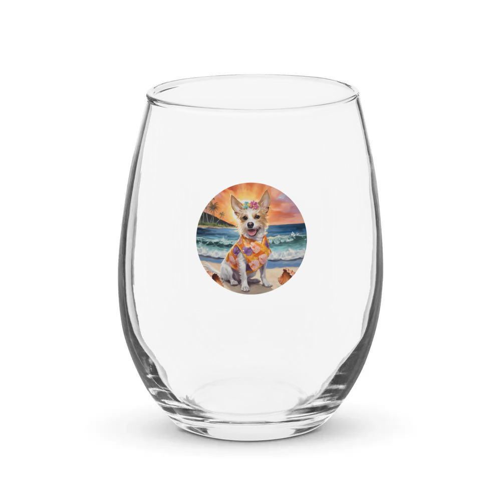 PugMug Custom Luna Stemless Wine Glass