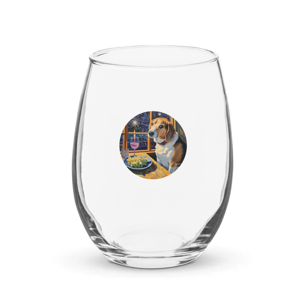 PugMug Custom Munchkin Stemless Wine Glass