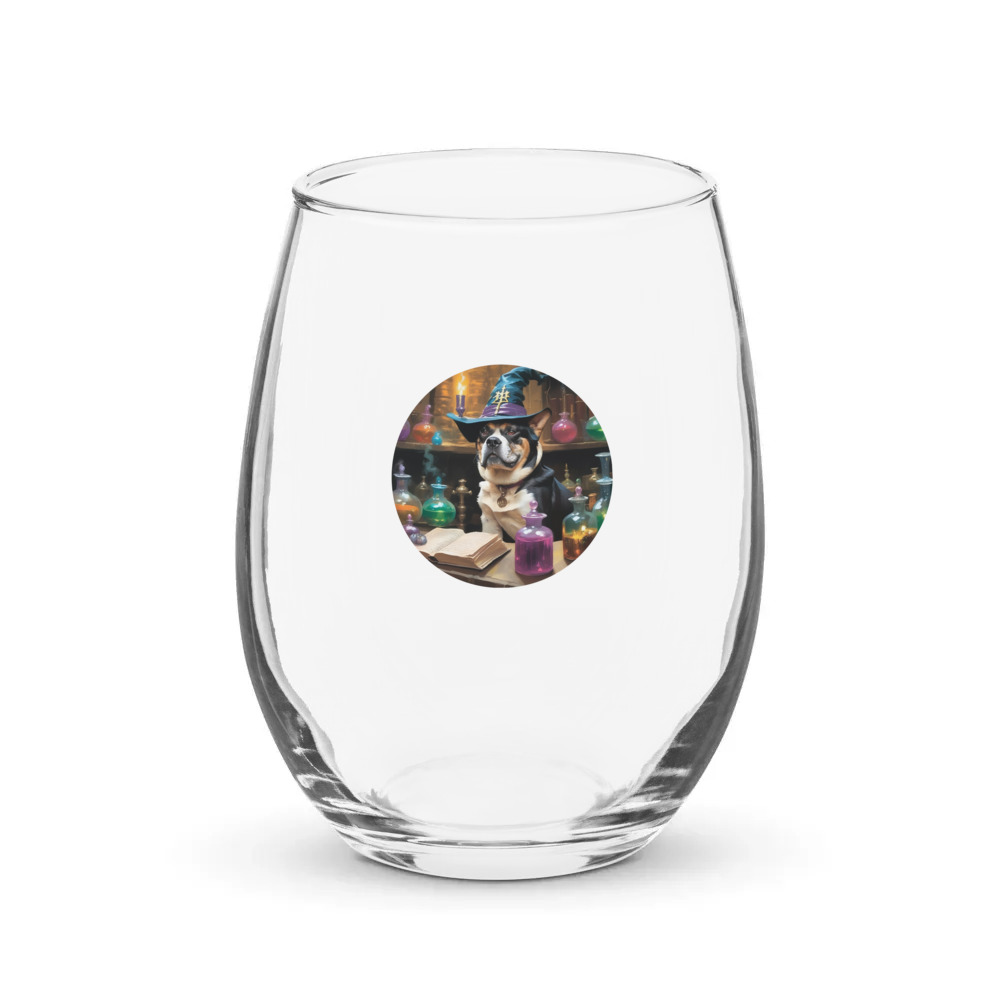 PugMug Custom McHenry Stemless Wine Glass