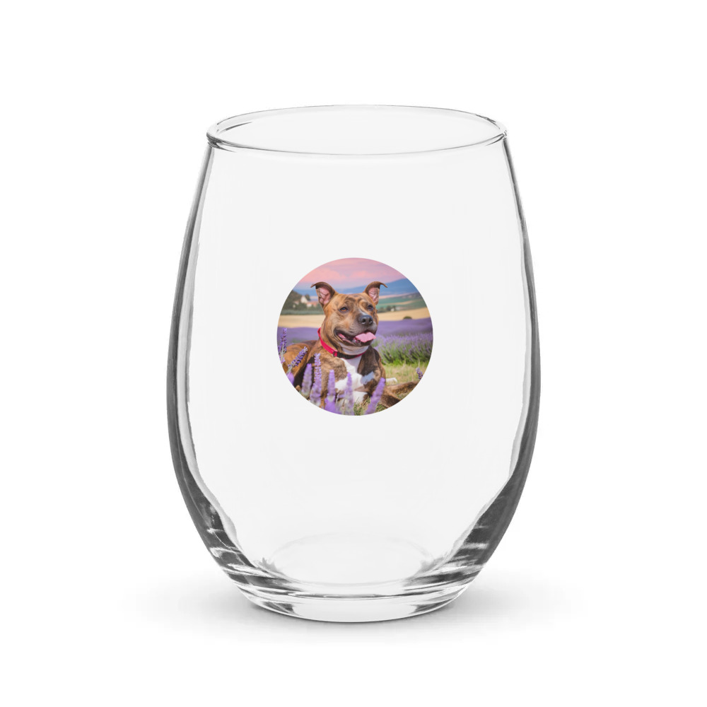 PugMug Custom Tony Hawk Stemless Wine Glass