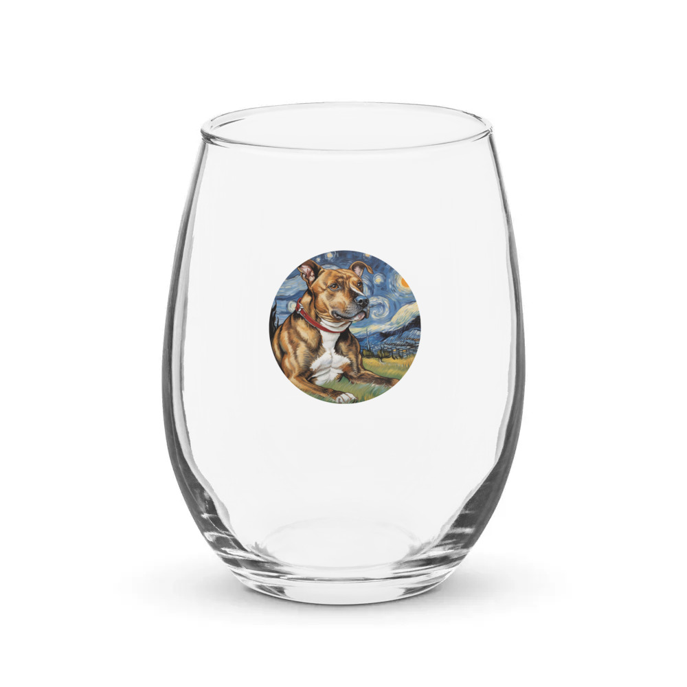 PugMug Custom Tony Hawk Stemless Wine Glass