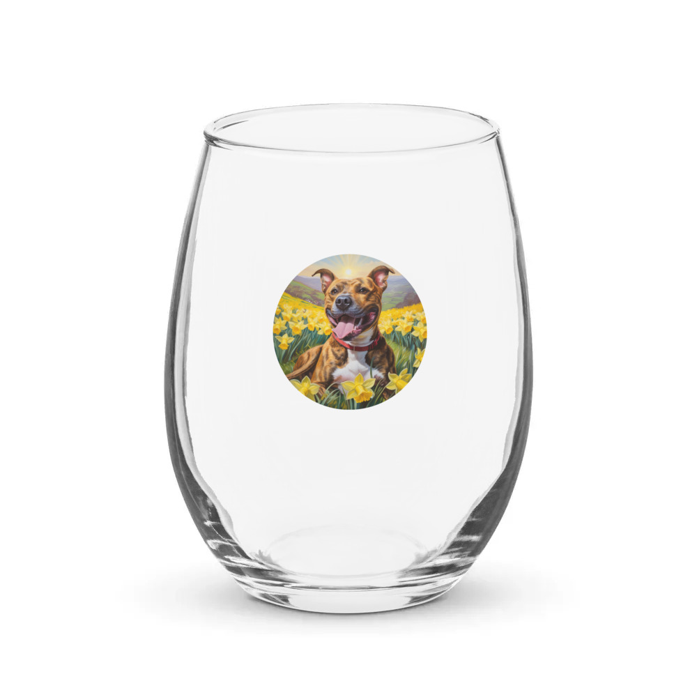 PugMug Custom Tony Hawk Stemless Wine Glass