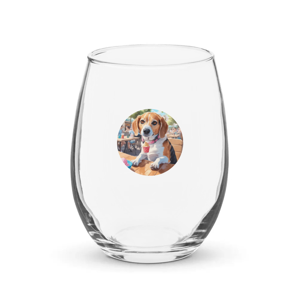 PugMug Custom Munchkin Stemless Wine Glass