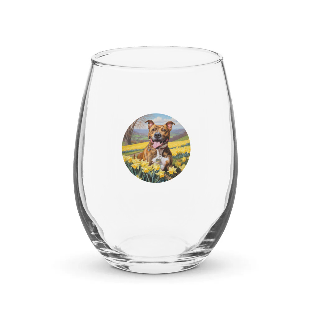 PugMug Custom Tony Hawk Stemless Wine Glass
