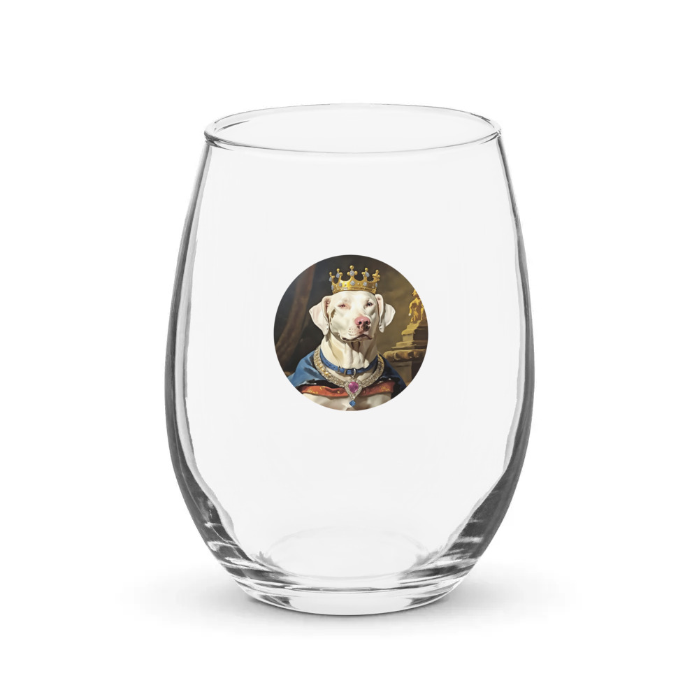 PugMug Custom Penny Stemless Wine Glass
