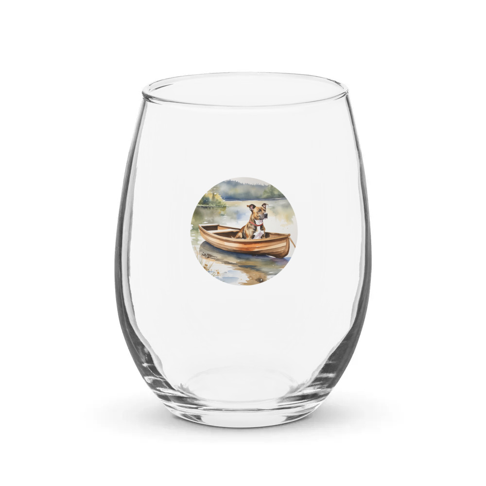 PugMug Custom Tony Hawk Stemless Wine Glass