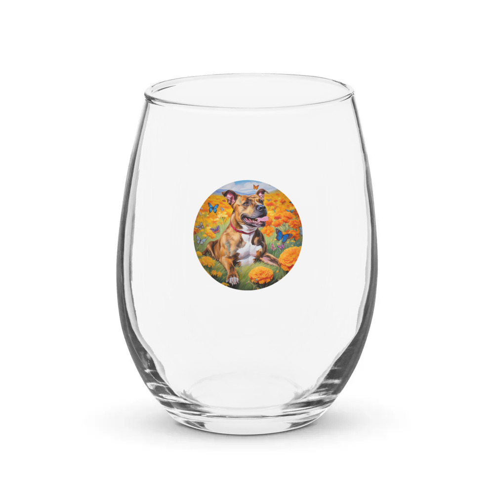 PugMug Custom Tony Hawk Stemless Wine Glass