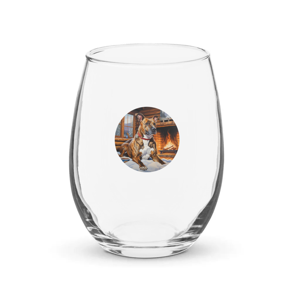 PugMug Custom Tony Hawk Stemless Wine Glass