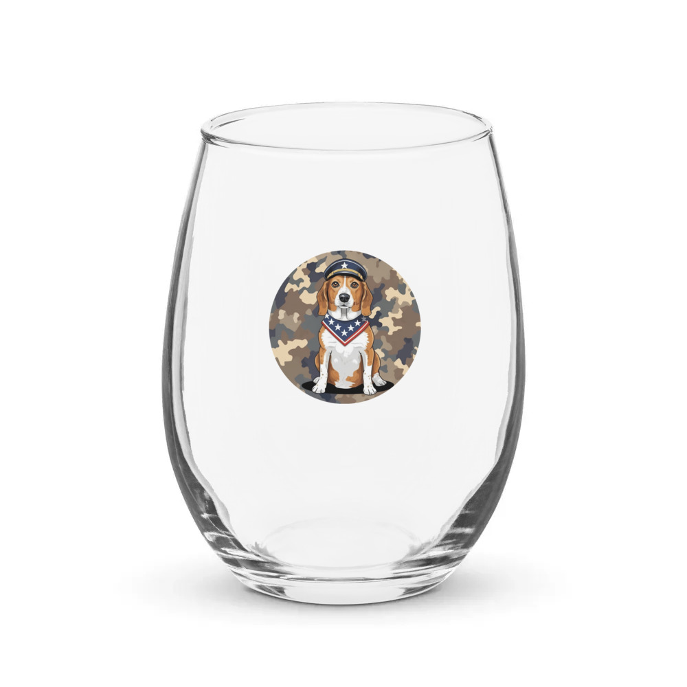 PugMug Custom Munchkin Stemless Wine Glass