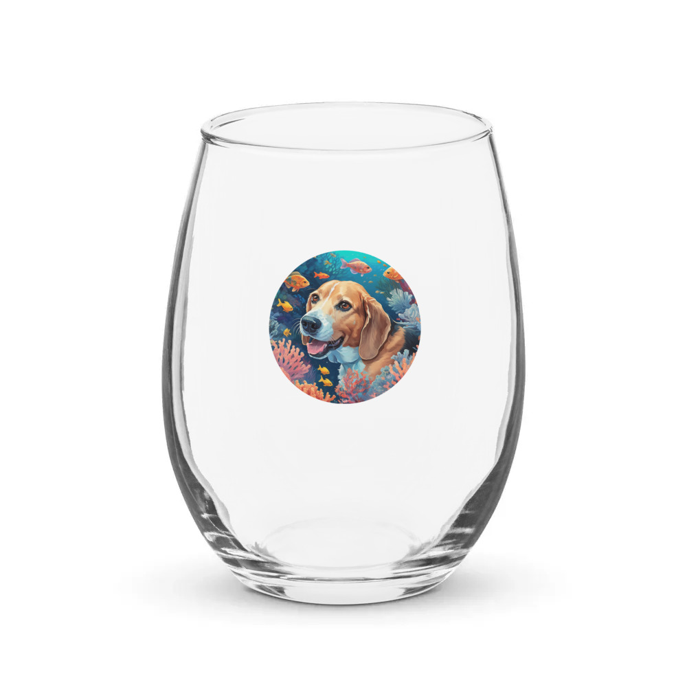 PugMug Custom Munchkin Stemless Wine Glass