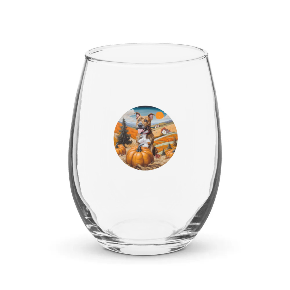 PugMug Custom Tony Hawk Stemless Wine Glass