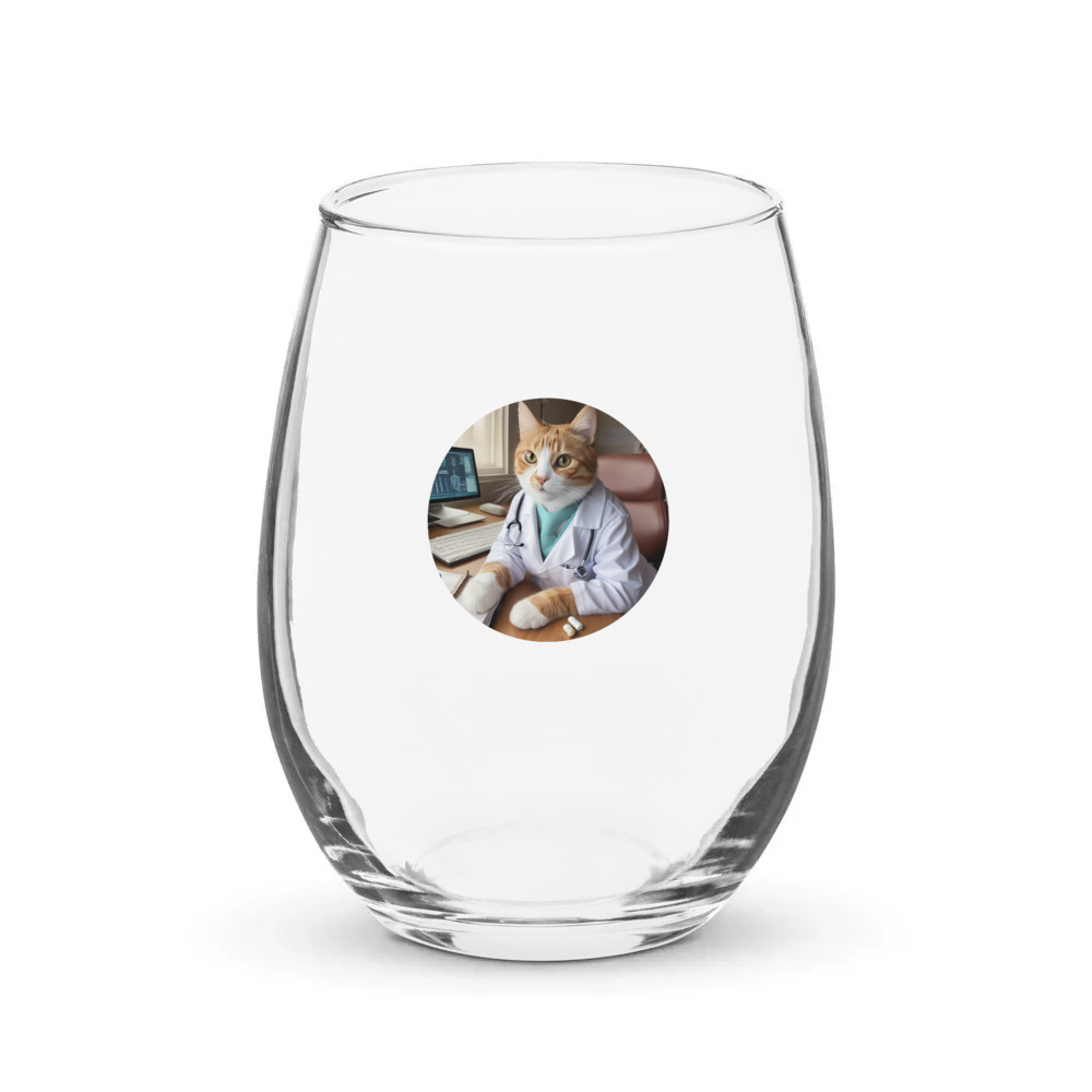 PugMug Custom Jack Jack Stemless Wine Glass