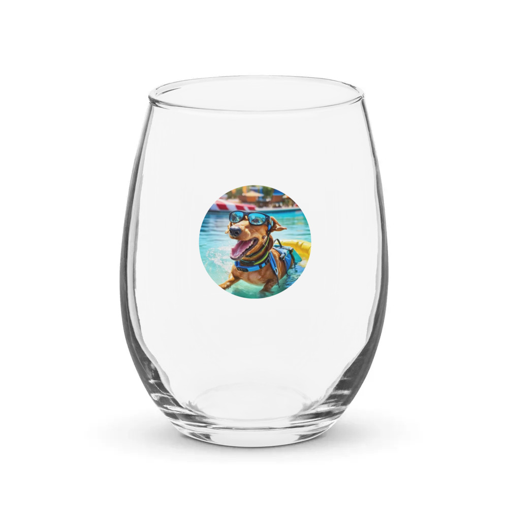 PugMug Custom Rex Stemless Wine Glass