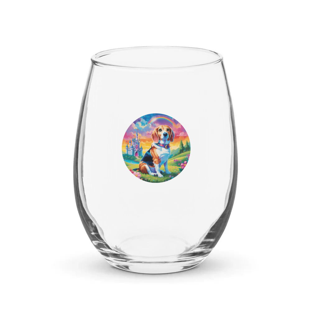 PugMug Custom Munchkin Stemless Wine Glass